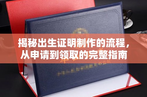 瑞芳揭秘出生证明制作的流程，从申请到领取的完整指南