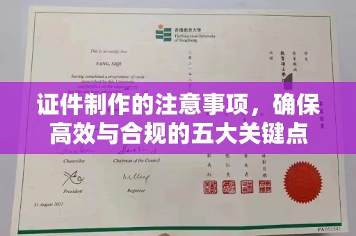 吴桥证件制作的注意事项，确保高效与合规的五大关键点